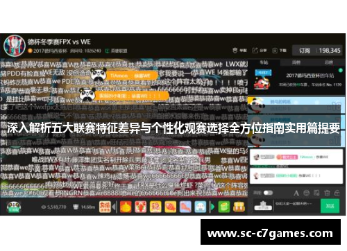 深入解析五大联赛特征差异与个性化观赛选择全方位指南实用篇提要